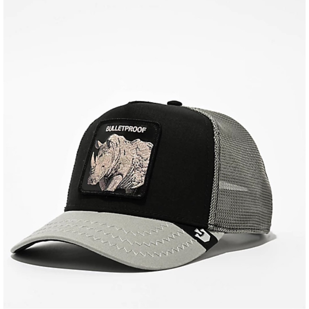 Goorin Brothers Bulletproof Black & Grey Trucker Hat - Picture 4 of 13